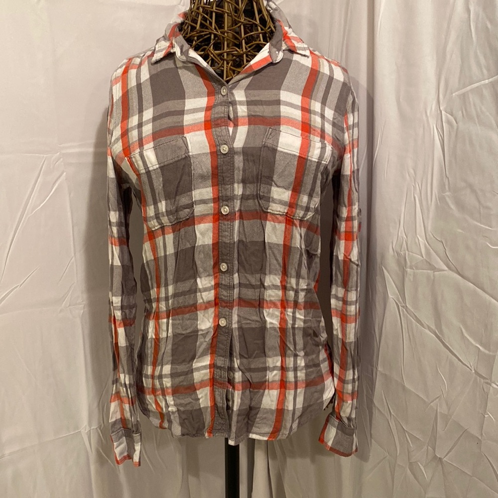 Red white and grey flannel